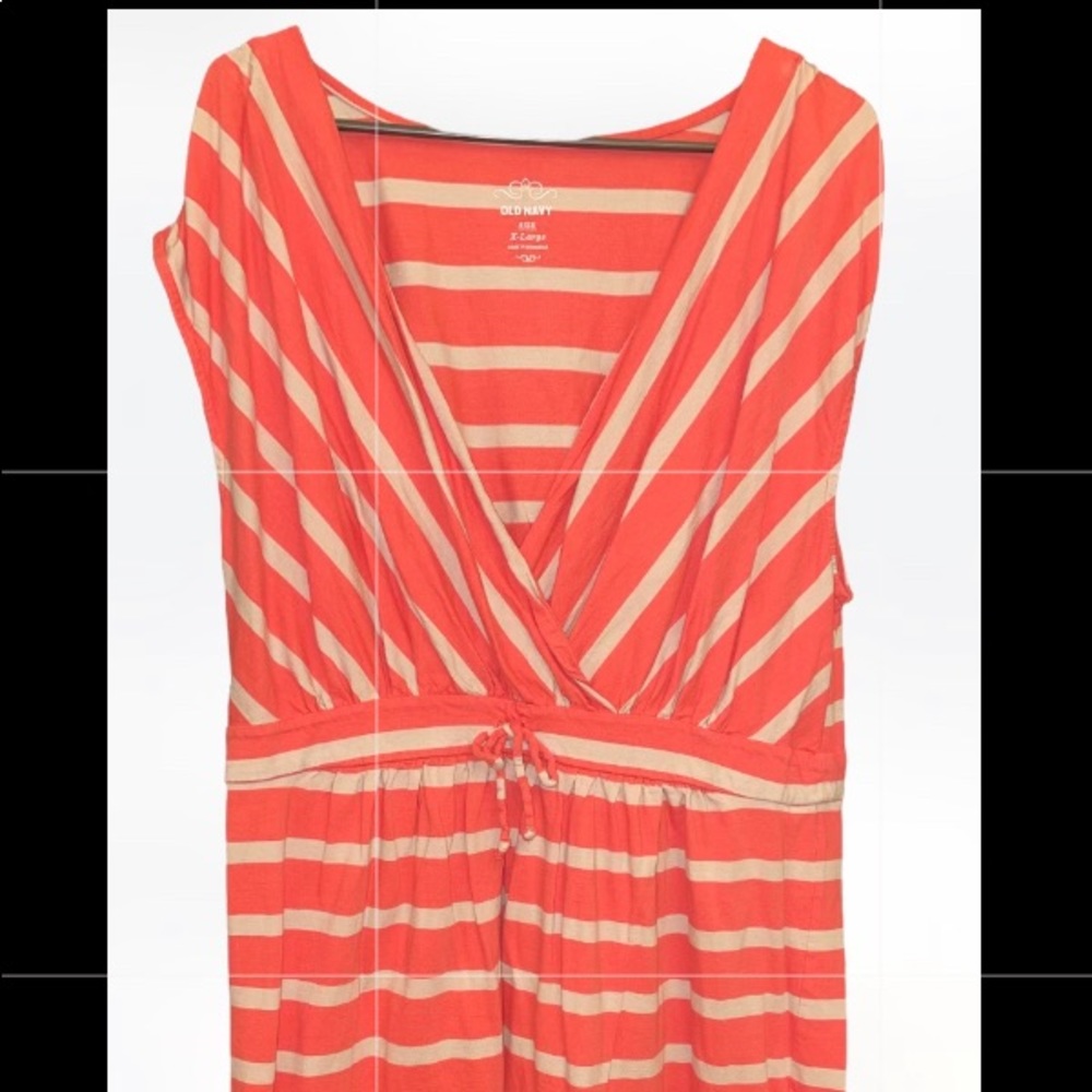 Old Navy Coral striped Dress - XL